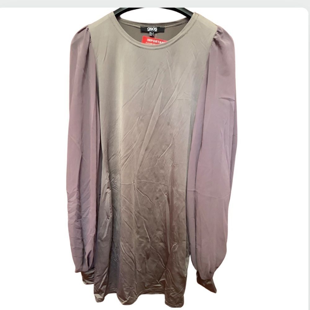 ASOS chiffon sleeve dress